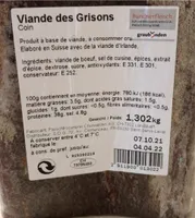 Viande des Grisons