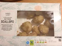 Battered scallops