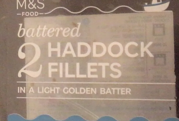 Battered haddock fillets