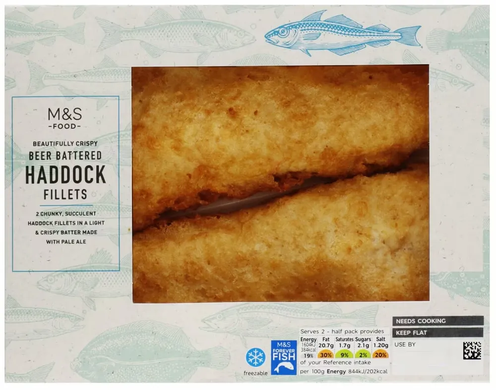 Beer Battered Haddock Fillets