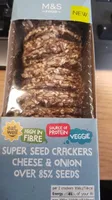 Super seed crackers cheese and onion