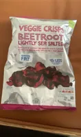 Veggie crisps beetroot lightly sea salted