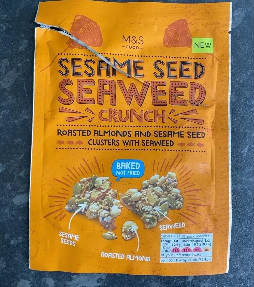 Sesame seed seaweed crunch