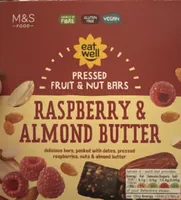 Raspberry & Almond Butter Pressed Fruit & Nut Bar