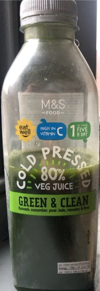 Cold pressed veg juice