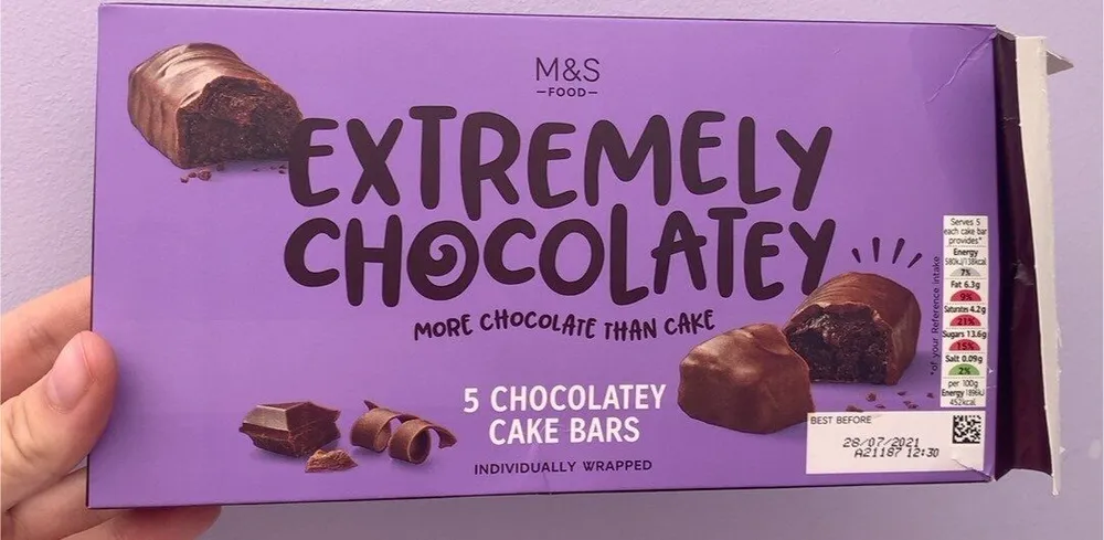 Extremely chocolately cake bars