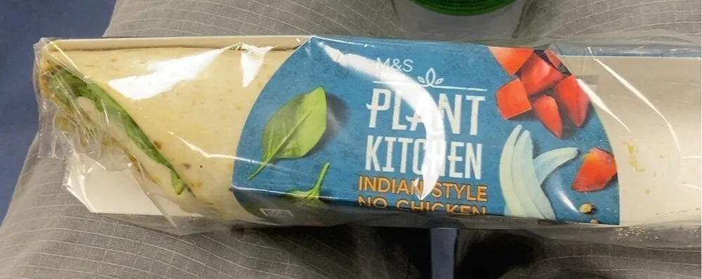 Indian style no chicken wrap