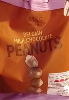 Belgium milk chocolate peanuts