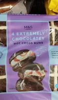 Extremely Chocolatey Hot Cross Buns