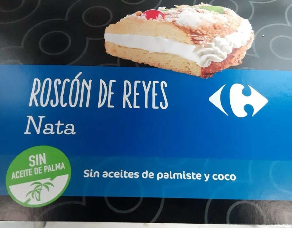 Roscón de reyes con nata