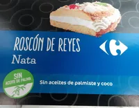 Roscón de reyes con nata