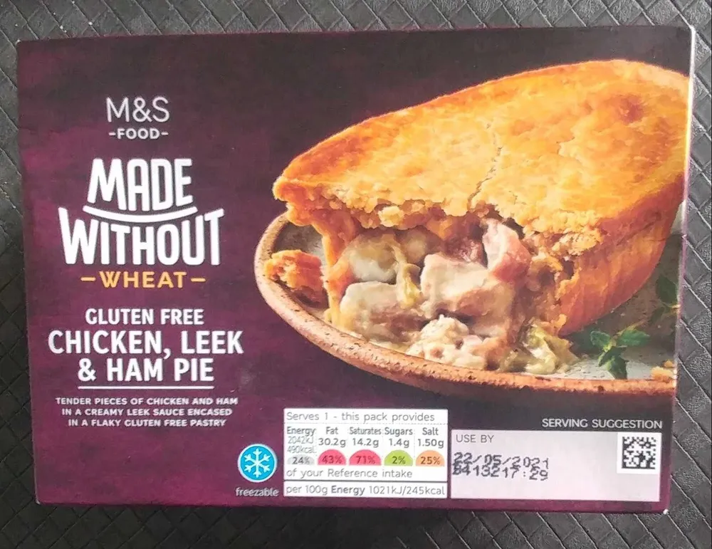 M&S -FOOD- MADE WITHOUT - WHEAT- GLUTEN FREE ICKEN