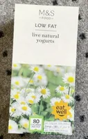 Live natural yougurts