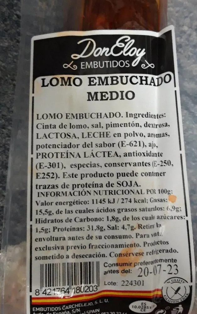 Lomo embuchado medio
