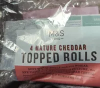 Mature cheddar topped rolls