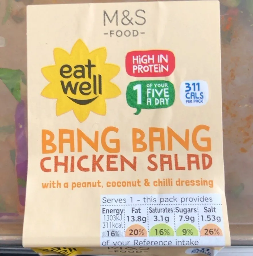 Eat well bang bang chicken salad