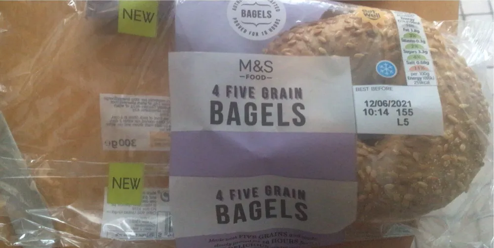 4 five grain Bagels