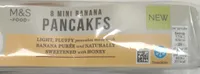 8 mini banana pancakes
