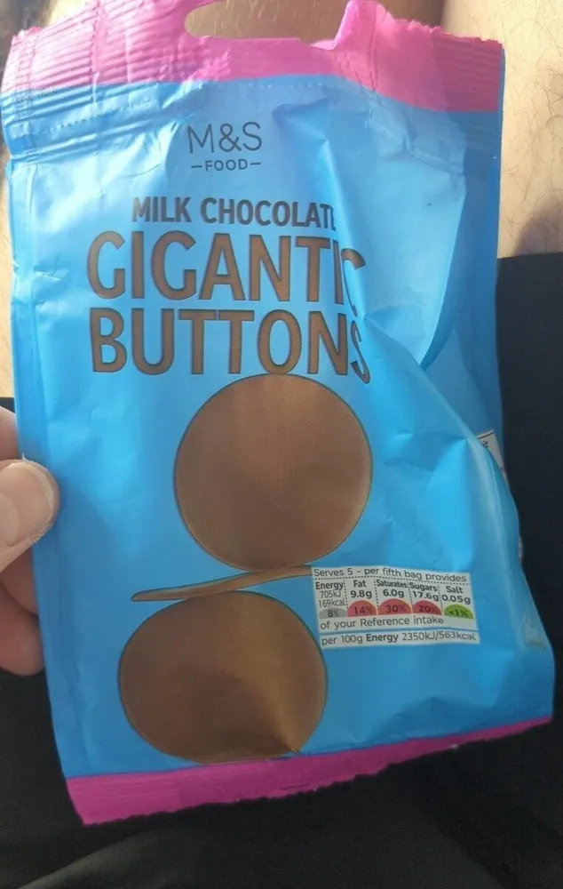 Milk Chocolate Gigantic Buttons