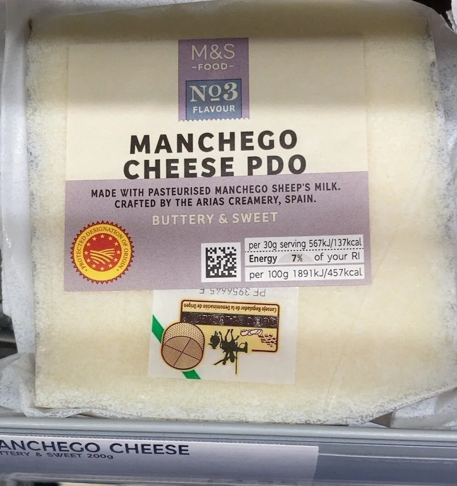 Manchego cheese Pdo