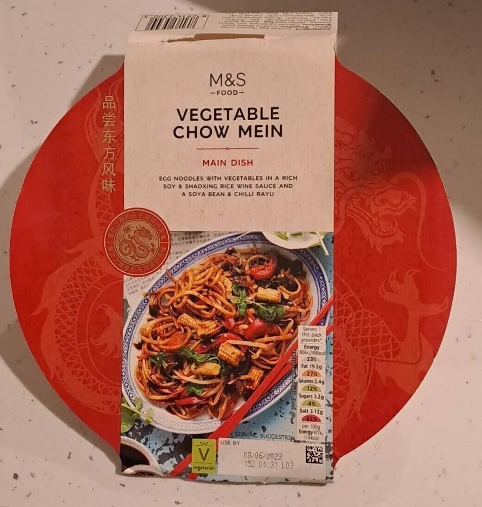 M&S Vegetable Chow Mein