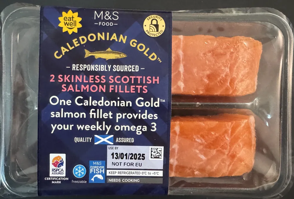 Skinless Scottish Salmon Fillets (Caledonian Gold)
