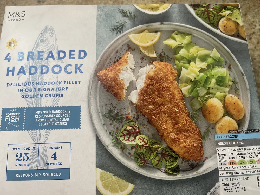 4 BREADED HADDOCK