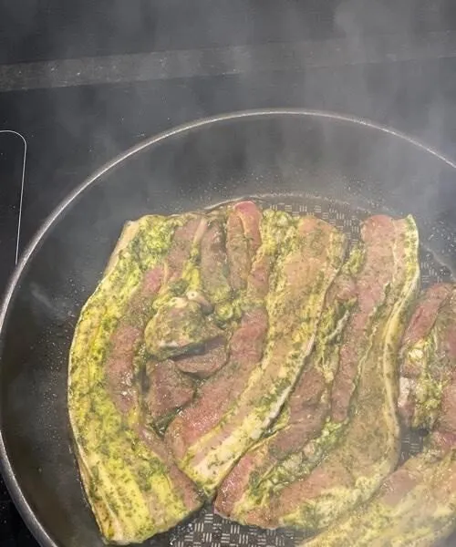 Poitrine de porc ail des ours