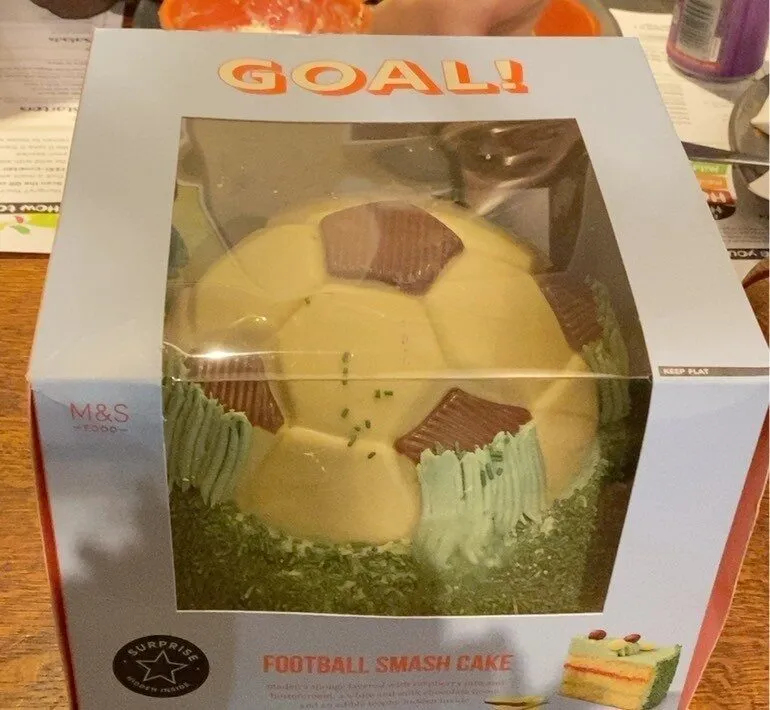 Football smash cake