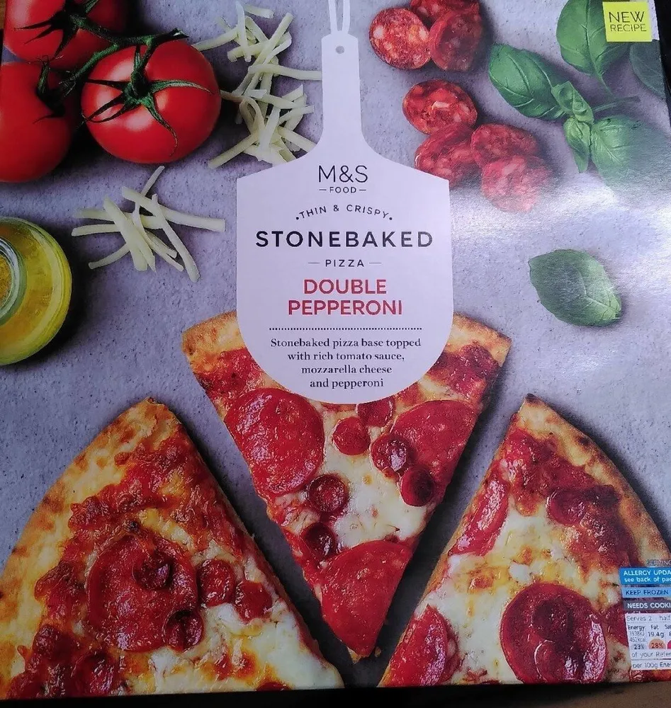 Stonebaked pizza double pepperoni