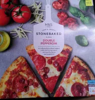 Stonebaked pizza double pepperoni