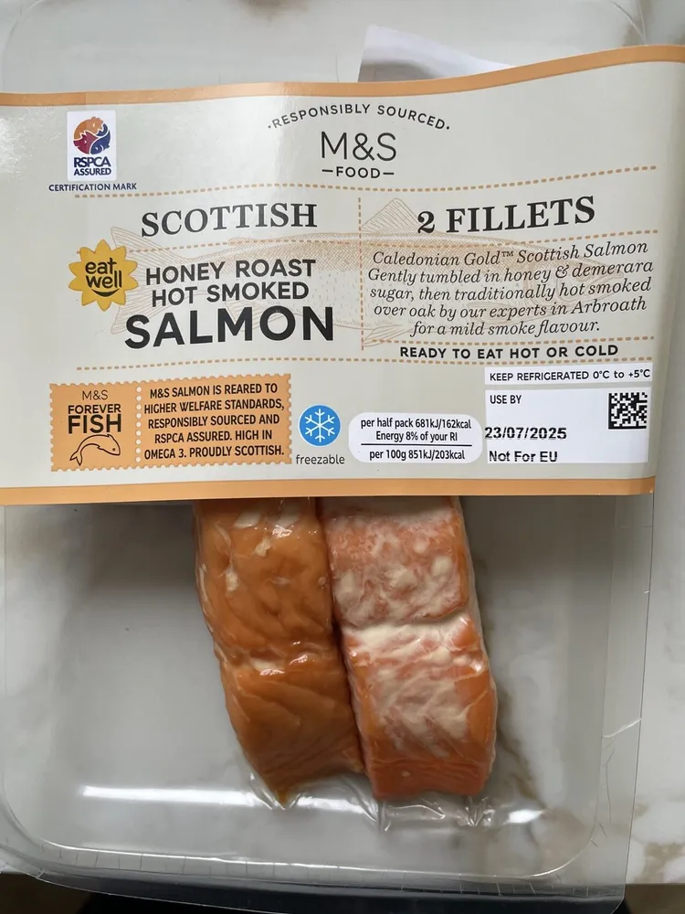 Scottish honey roast salmon fillets
