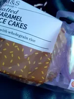 Salted caramel rice cakes