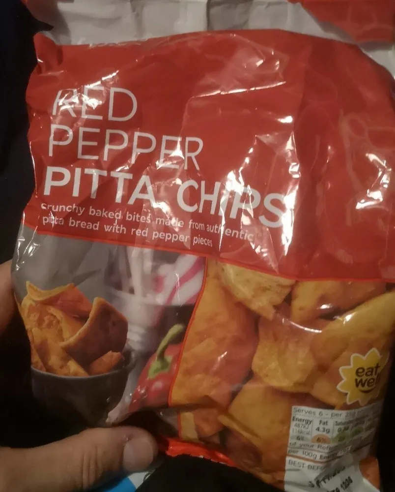 Red Pepper Pitta Chips