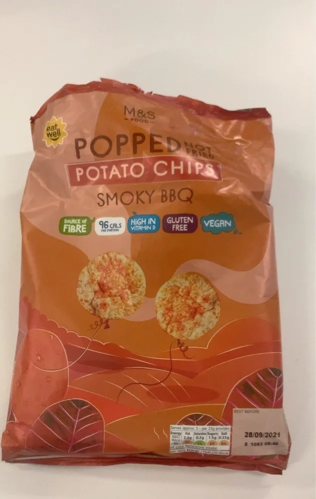 Popped chips