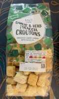 M&S garlic and herb foccacia crouton