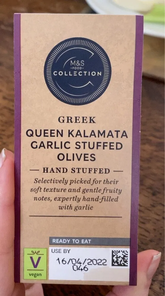 Greek queen kalamata garlic stuffed olives