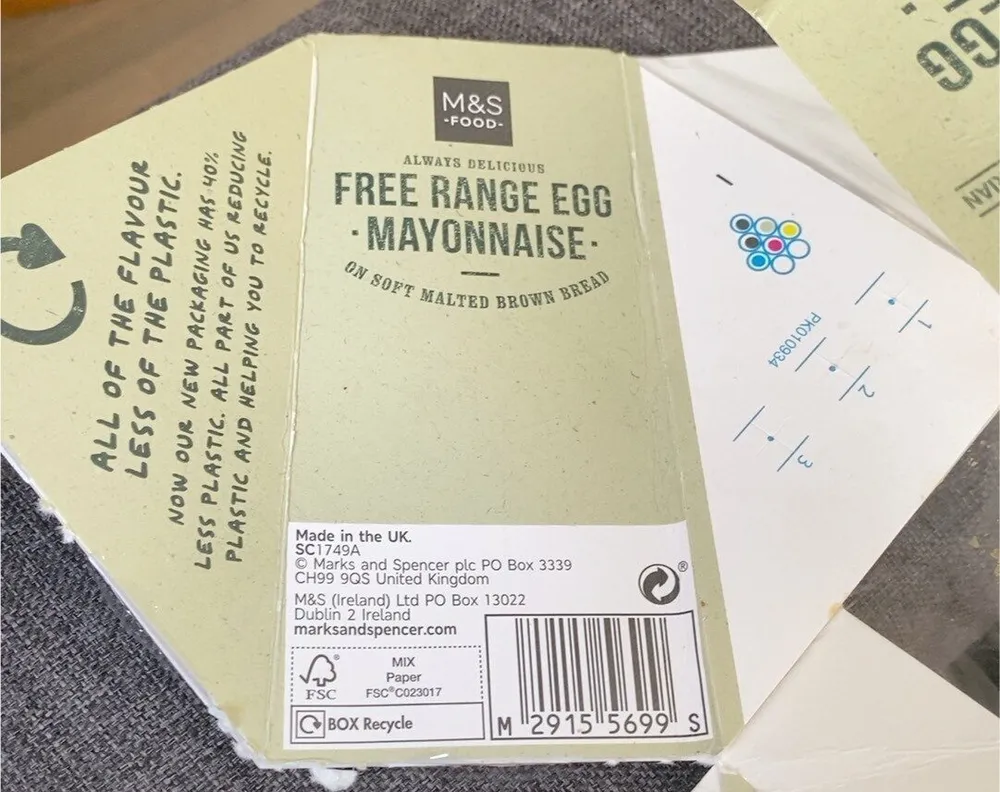Egg Mayonnaise on malted brown bread