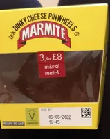 Marmite Cheese Pinwheels