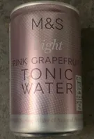 Pink grapefruit tonik water