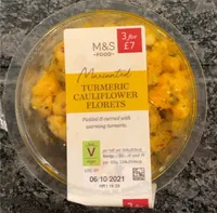 Marinated Turmeric Cauliflower Florets