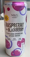 Raspberry and Blackberry flavoured sparkling spring water