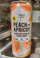 Peach and Apricot favoured spring water