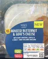 Roasted Butternut, Lentil & Goats Cheese with a Sweet & Tangy Balsamic Dressing