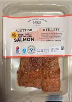 scottish sweet chilli hot smoked salmon