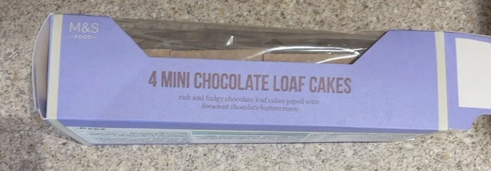 4 MINI CHOCOLATE LOAF CAKES