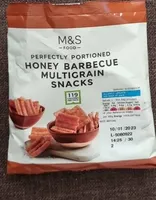 Honey barbecue multigrain snacks