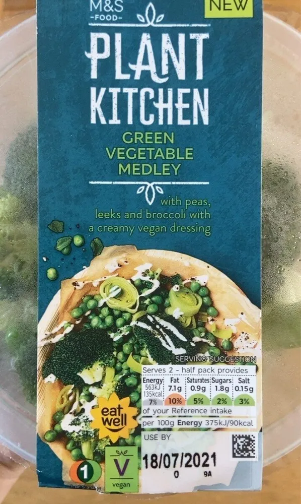 green vegetable medley