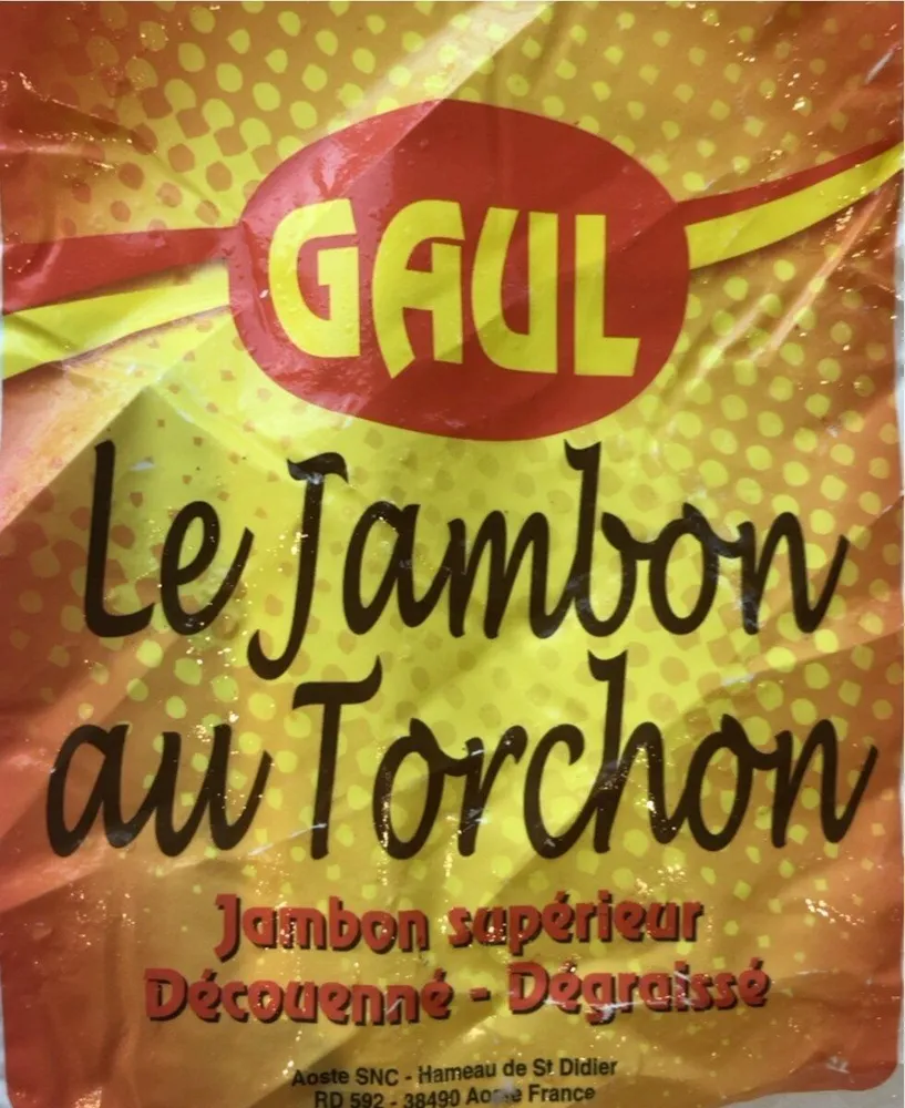 Jambon cuit superieur au torchon decouenné degraissé