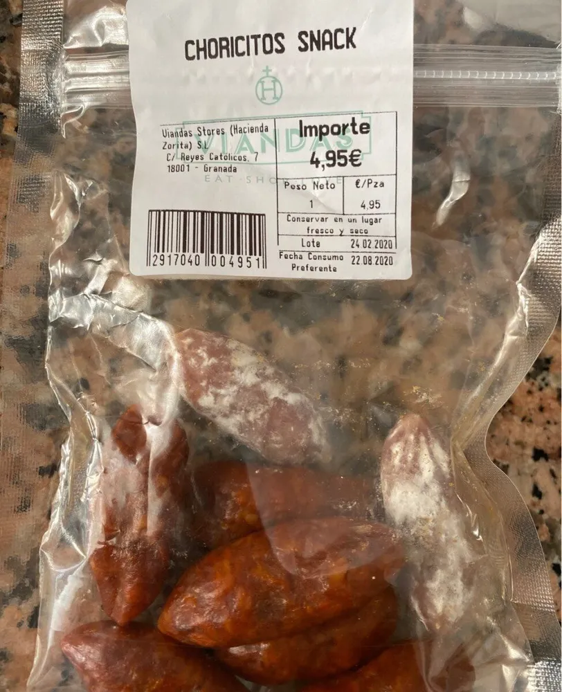 Choricitos snack